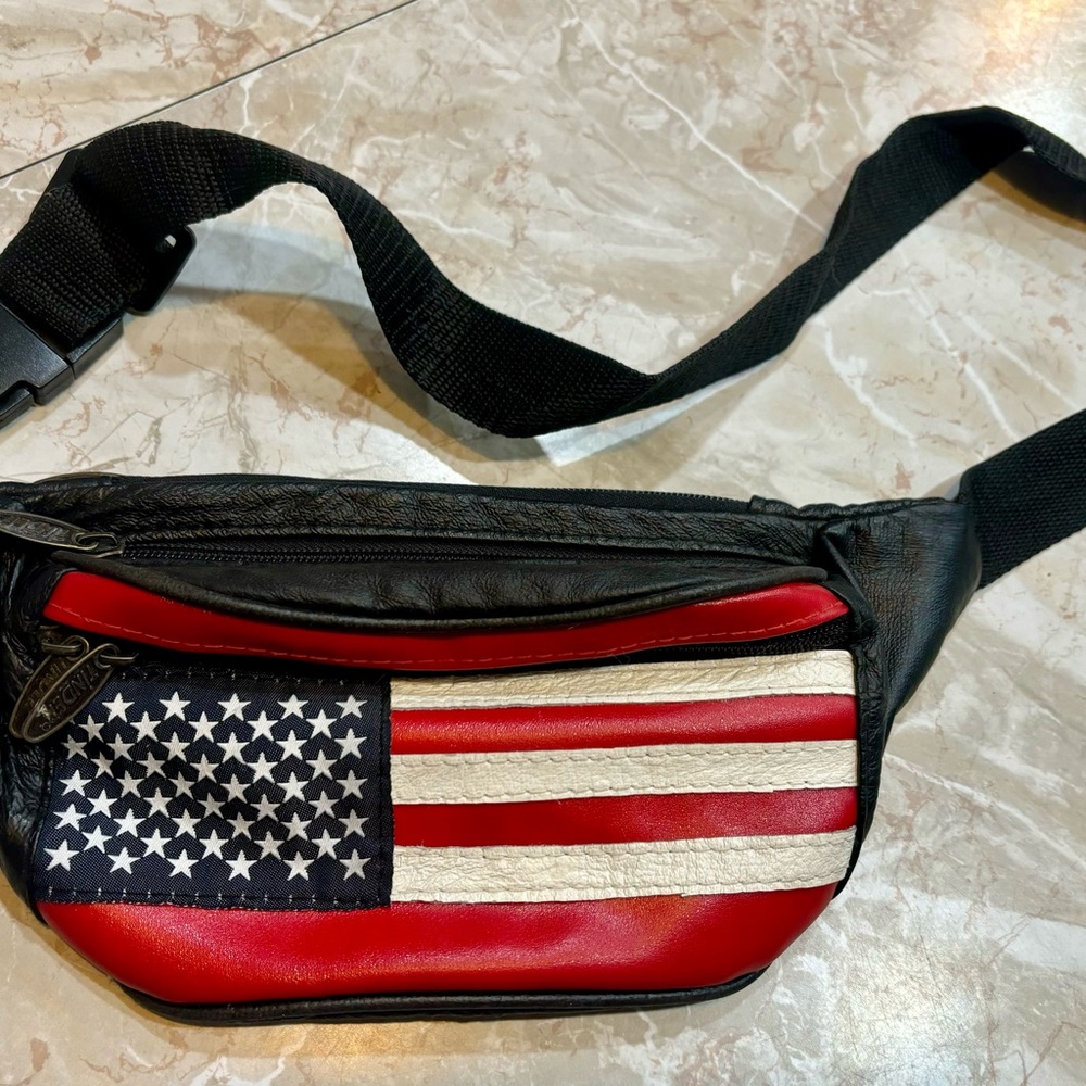 Tinder American Flag Fanny pack